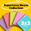 Post-it 4pk 3 X 3 Super Sticky Full Adhesive Notes 30 Sheets/pad - Energy  Boost Collection : Target