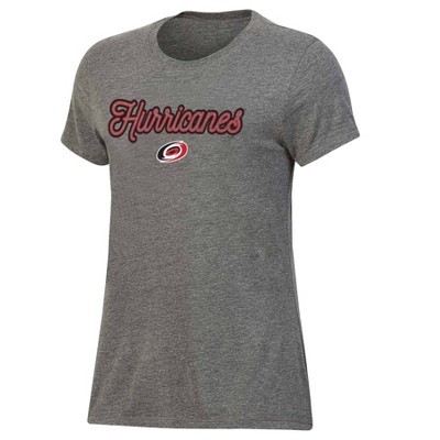 NHL Carolina Hurricanes Women's Gray Fashion T-Shirt
