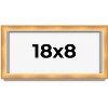 PosterPalooza | Panoramic Minimalist Shadow Box Brown Picture Frame - UV Acrylic, Backing, Hanging Hardware - 2 of 4