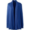 Lands' End Women's Cotton Modal Shawl Collar Cardigan Sweater - 2 of 3