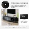 Modern TV Stand for TVs up to 70", TV Media Console Table with Acrylic Doors - ModernLuxe - 4 of 4