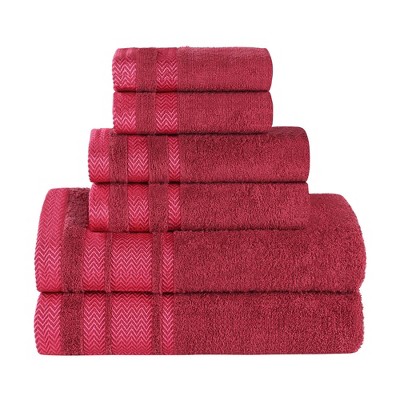Cotton Medium Weight 6 Piece Bathroom Towel Set by Blue Nile Mills