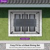 PURPLE LEAF  Outdoor Louvered Pergola with Adjustable Metal Roof for Patio Backyard Garden Grey Hardtop Gazebo - 3 of 4