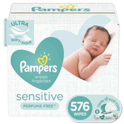 Pampers Sensitive Baby Wipes - 576ct