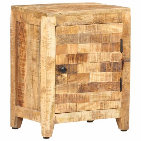 vidaXL Bedside Cabinet 15.7"x11.8"x19.7" Solid Wood Mango - image 1 of 4