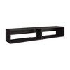 59.1" FSC Certified Engineered Wood Black Wenge TV Stand with 2 Shelves and Compact Design for Living Room - 4 of 4