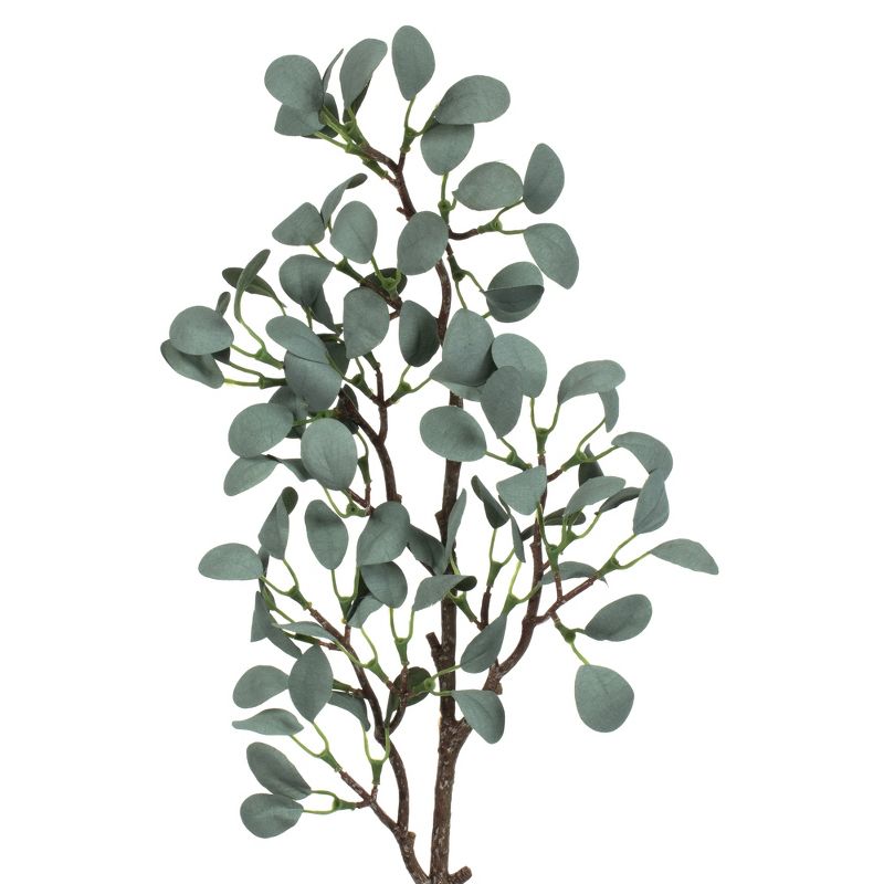 Vickerman 22" Artificial Gray Green Eucalyptus Branch, Set of 3, 3 of 8