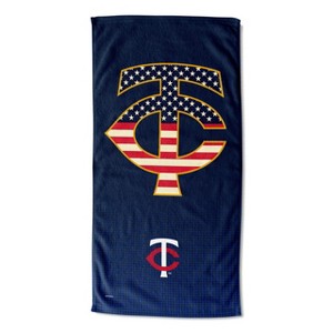 MLB Minnesota Twins Celebrate Series Beach Towel 30x60 Inches - 1 of 2