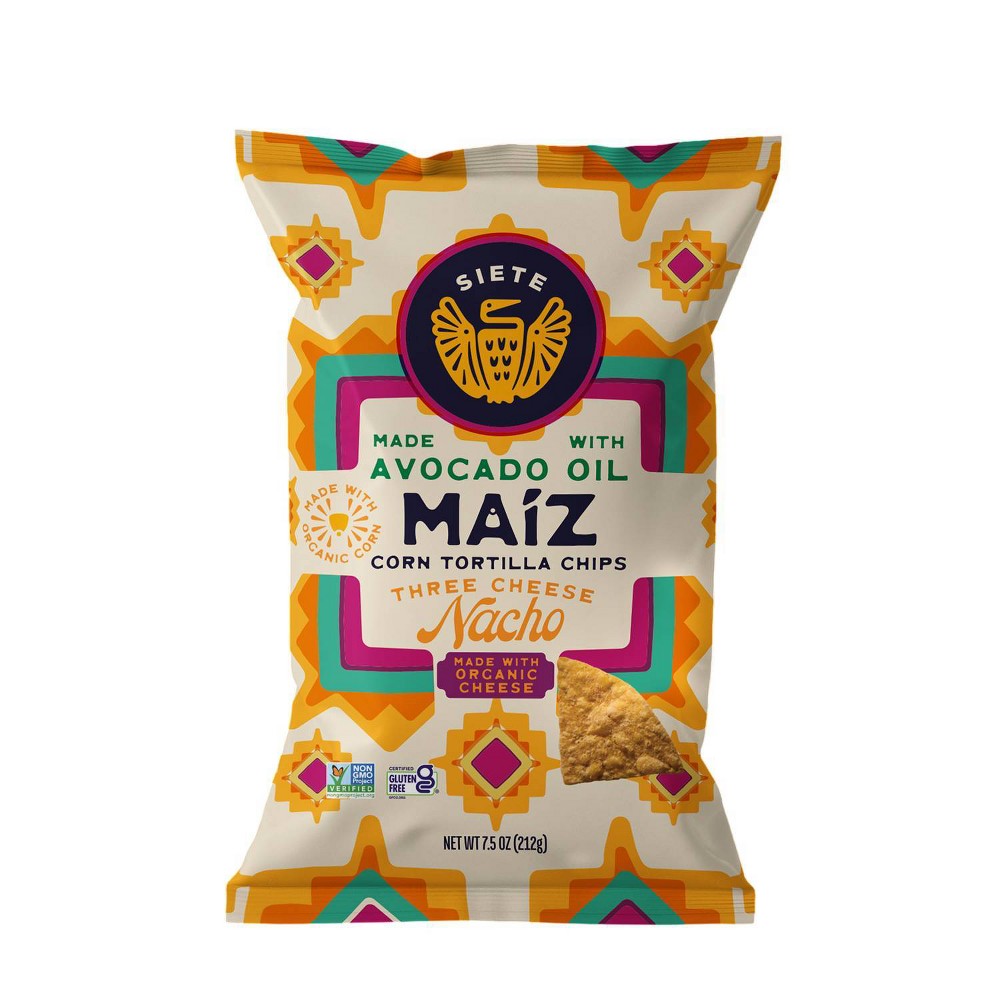 Siete Three Cheese Corn Tortilla Chips - 7.5oz