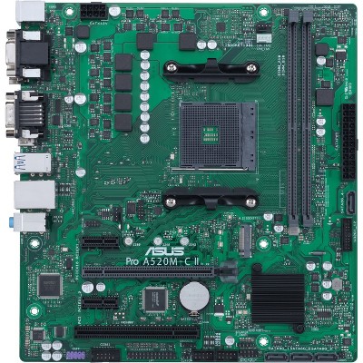 Asus PRO A520M-C II/CSM Micro ATX Desktop Motherboard - AMD Chipset - Socket AM4