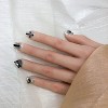 Vynxaria Black Stylish Press-On Nails for a Perfect Finish Size S - 3 of 4