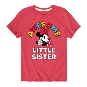 Girls' - Disney - Awesome Little Sister Short Sleeve Graphic T-Shirt - 1 of 4