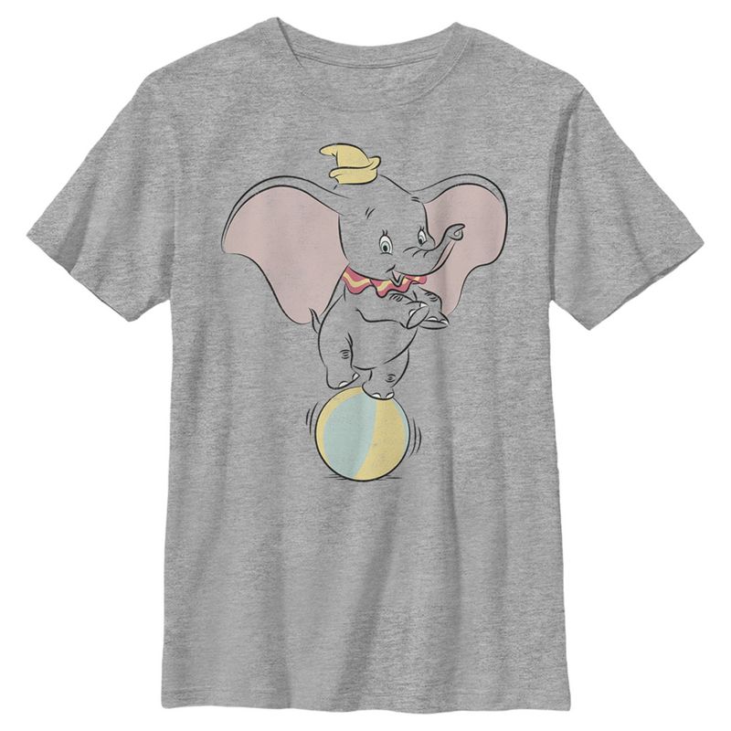 Boy's Dumbo Balancing Act T-Shirt, 1 of 6