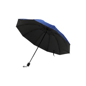 Unique Bargains Umbrella Manual 10-rib Gentleman Check Sun Protection Vinyl Impact Cloth 43.31"x26.77" 1 Pcs - 1 of 4