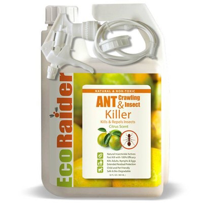 32oz Green & Non-Toxic Ant Repellent with Remote Trigger Sprayer - EcoRaider