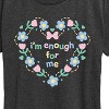 Women's - Instant Message - Im Enough For Me Pastel Short Sleeve Graphic T-Shirt - 2 of 4