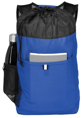 Port Authority Classic Hybrid Backpack with Faux Leather Trim