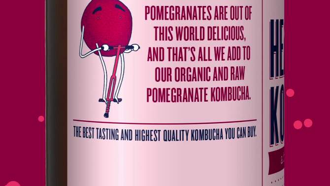 Health-Ade Organic Vegan Pomegranate Kombucha - 16 fl oz, 2 of 15, play video