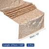 Unique Bargains Party Wedding Polyester Flexible Cutting Delicate Edges Sequin Table Runner 2 Pcs - 2 of 3