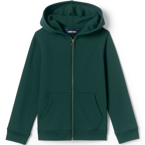 Lands' End School Uniform Kids Zip Front Sweatshirt - 1 of 3