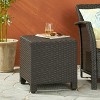 VYNXARIA side table£¬Featuring a long-lasting woven finish£¬Dark Brown - 2 of 4