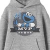 Bioworld Team Sesame Street 1969 Cookie Monster MVP Youth Heather Gray Hoodie - 2 of 3