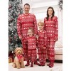 PATPAT Family Christmas Pjs Matching Sets Reindeer and Snowflake Patterned Sleepwear Xmas PJS Set for Family - image 2 of 4