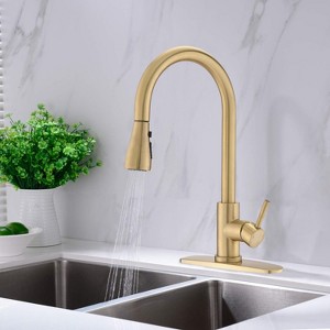 One-Handle High Arc Pulldown Kitchen Faucet with Power Clean, Spot Resist Stainless - 1 of 4