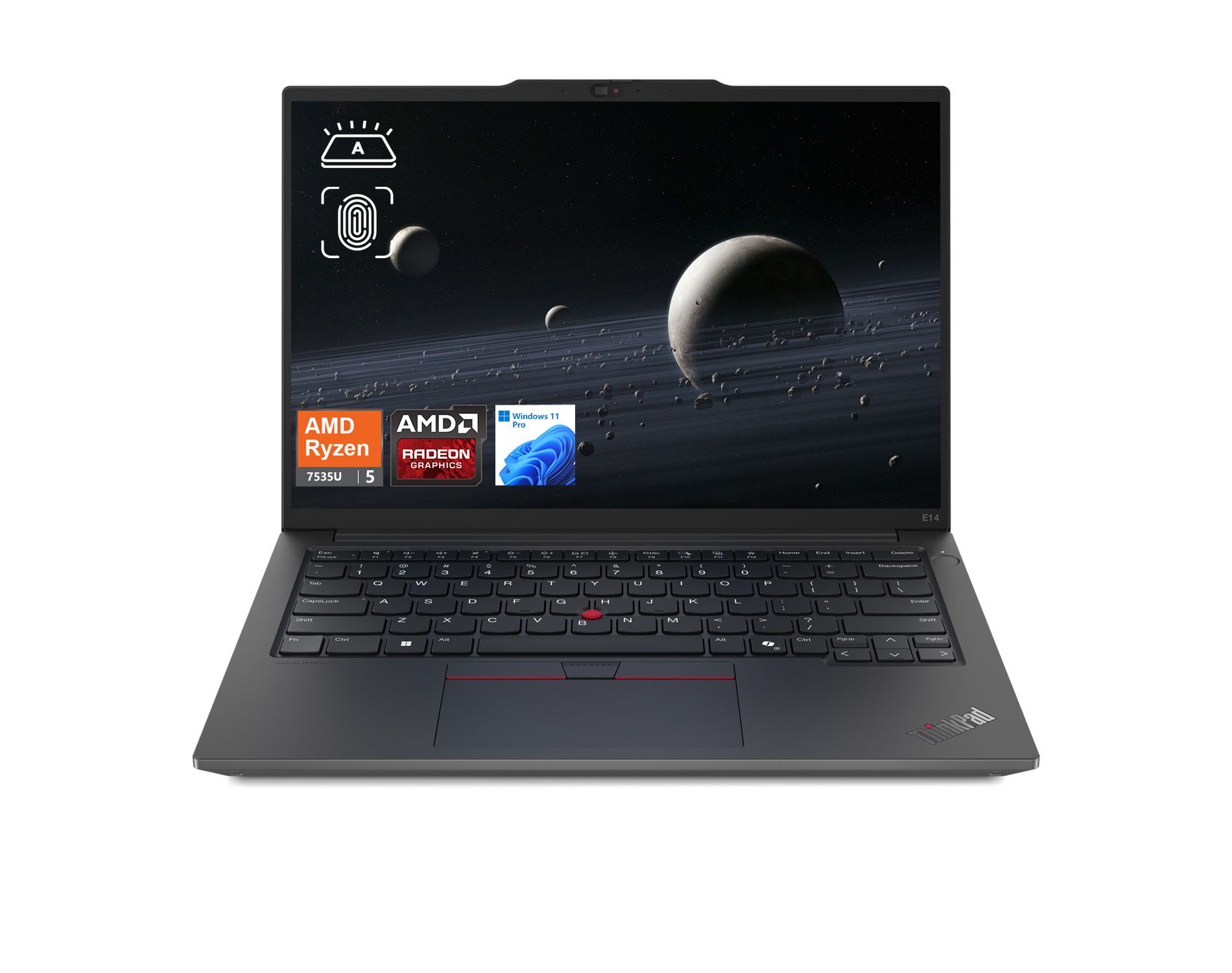 Lenovo ThinkPad E14 Gen 6 14" FHD+ Laptop, Ryzen 5 7535U, Radeon Graphics, 16GB DDR5, 512GB SSD, Wi-Fi 6, Windows 11 Pro, Black