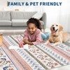5x7 Washable Farmhouse Braided Print Rug - Non-Slip Soft Polyester Carpet, Modern Stain Resistant Rug for Living Room Bedroom Dining Room - 4 of 4