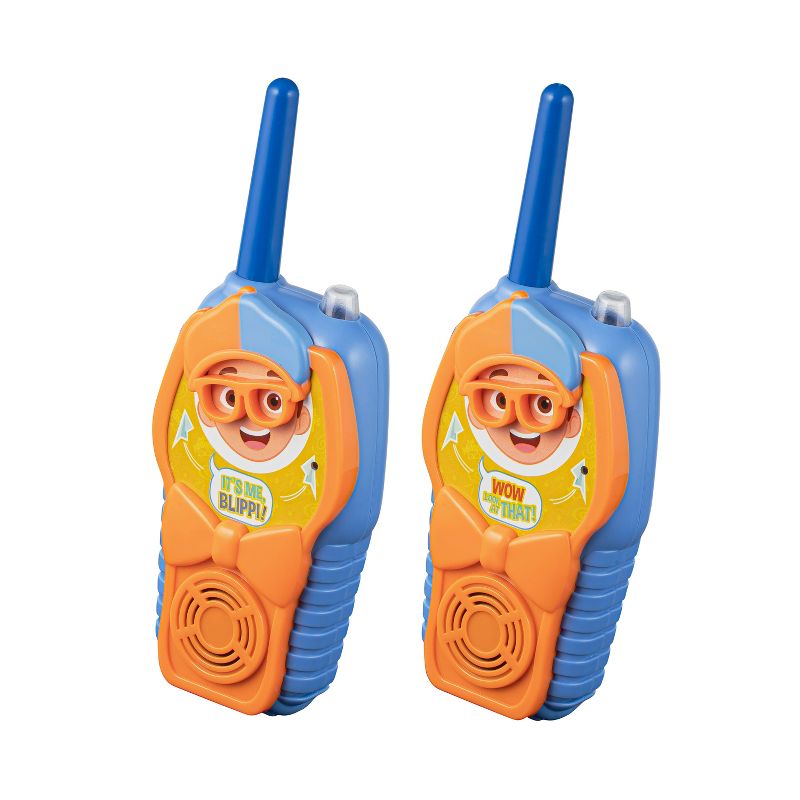 eKids Blippi Walkie Talkies for Kids, Indoor and Outdoor Toys for Fans of Blippi Toys - Orange (BL-212.EXV23OLB), 4 of 7