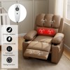 Jojoka 22" Massage Recliner Sofa Chair with Heating and Vibrating, Manual Tilt, Cup Holder and Side Pockets for Living Room and Nursery - 4 of 4