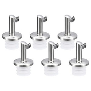 Unique Bargains Integrated Dust-proof Cap Stainless Steel Olive Oil Wine Bottle Pourers - 1 of 4