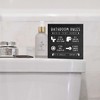 Funny Restroom Black Wooden Box Sign, Farmhouse Rustic home Decor, House Decor For Bathroom Toilet Washing Basin Shelf Table - 2 of 4