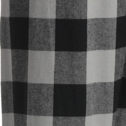 buffalo plaid - grey black 100% cotton flannel