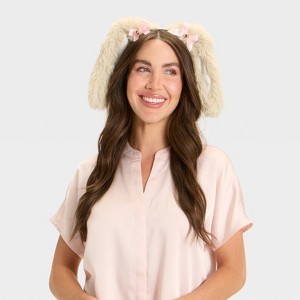 Adult Halloween Bunny Costume Headband - Hyde and EEK! Boutique™ Light Brown - 1 of 3