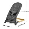 Grungis Ergonomic Baby Bouncer,Foldable Baby Bouncer Seat with 3 Height Adjustments,Portable Newborn Rocker for Babies 0-6 Months Mesh - 3 of 4