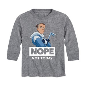 Boys' - Avatar: The Last Airbender - Sokka Nope Long Sleeve Graphic T-Shirt - 1 of 4