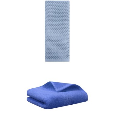 REGALWOVEN Solid Absorbent Soft Cotton Hand Towels for Bathroom Hotel and Spa 13" x 30" 2 Pcs