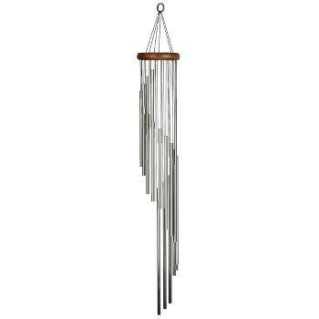 Woodstock Wind Chimes Signature Collection, Woodstock Habitats Rainfall Silver Wind Chime