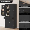 72 Inches Tall Kitchen Pantry Cabinet with Drawer, Modern Wood Storage Cabinet with Adjustable Shelves for Bathroom, Living Room, Dining Room - 4 of 4