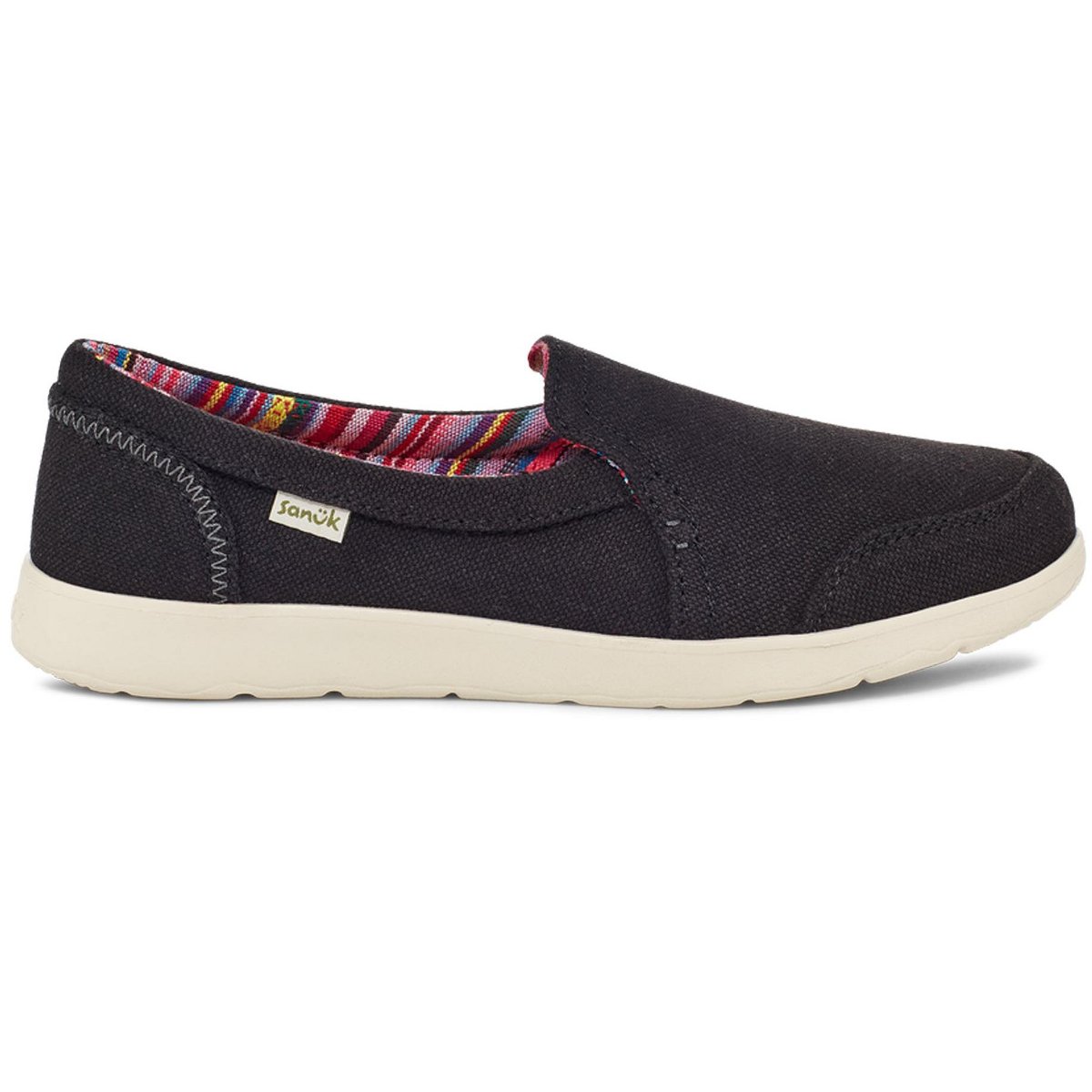 Женские туфли Sanuk Women's Sidewalk Surfer Lite 2 Sl Loafers - Oatmilk, 9 — фото 7