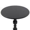 Syemin End Tables Vintage Metal Coffee Table End Table Round Side Table Nightstand Accent Table Decorative Living Room, Black, 15.7"*15.7"*21.2" - 3 of 4