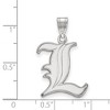 Black Bow Jewelry 14k White Gold Louisville Cardinals NCAA Large Pendant - 2 of 3
