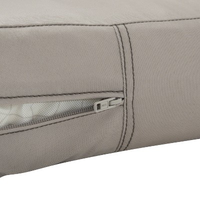 Ravenna Luxe Mushroom Beige Outdoor Loveseat Cushion