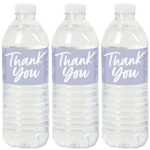 Big Dot of Happiness Purple Elegantly Simple - Guest Party Favors Water Bottle Sticker Labels - Set of 20 - 1 of 4