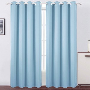 GoodGram 2 Pack Hotel Thermal Grommet 100% Blackout Window Curtain Panels - 1 of 4