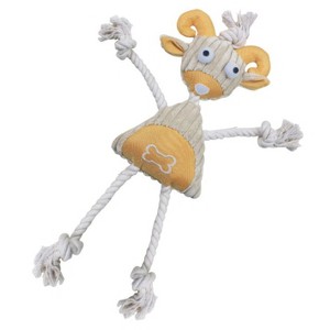Pet Life Doll Mannequin Natural Jute and Rope Squeak Dog Toy - 1 of 1