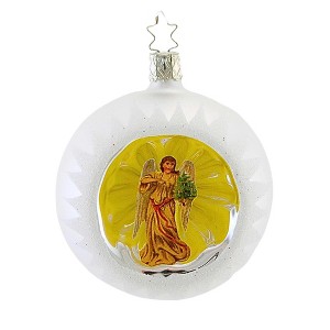 Inge Glas 3.5 Inch Heavenly Reflector Angel Christmas Tree Ornaments - 1 of 3