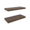 INFURNIC Decorative Wall Shelf Floating Shelves for Displaying Books and Decor Minimalist Design Eco-Friendly Construction, Brown, 9.8"*31.5"*1.5" - 4 of 4